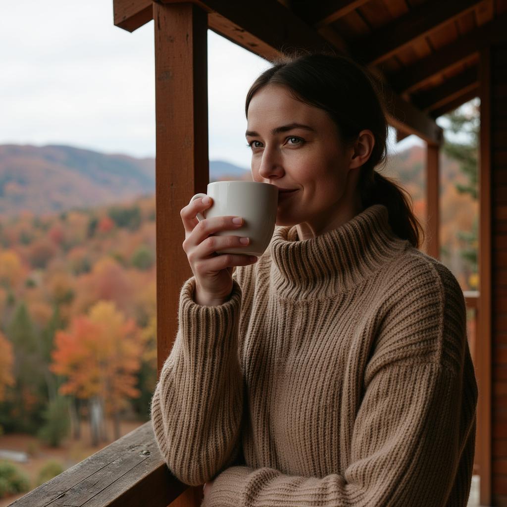 Cut girl profile picture with cozy theme